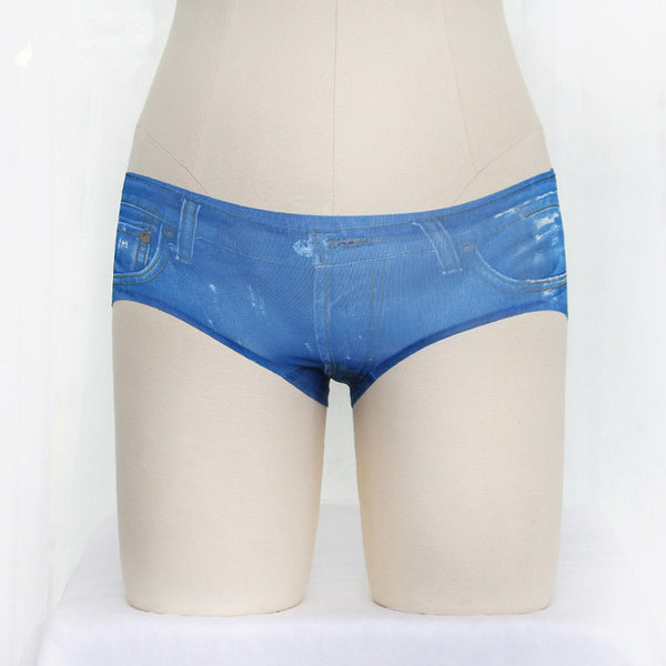 Lolita imitation denim ice silk briefs     YC21427