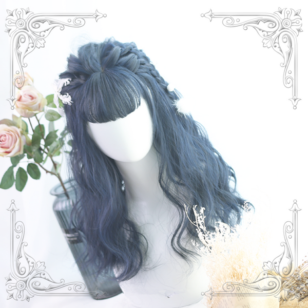 Lolita dark blue wig yc20545