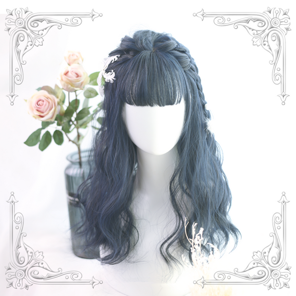 Lolita dark blue wig yc20545