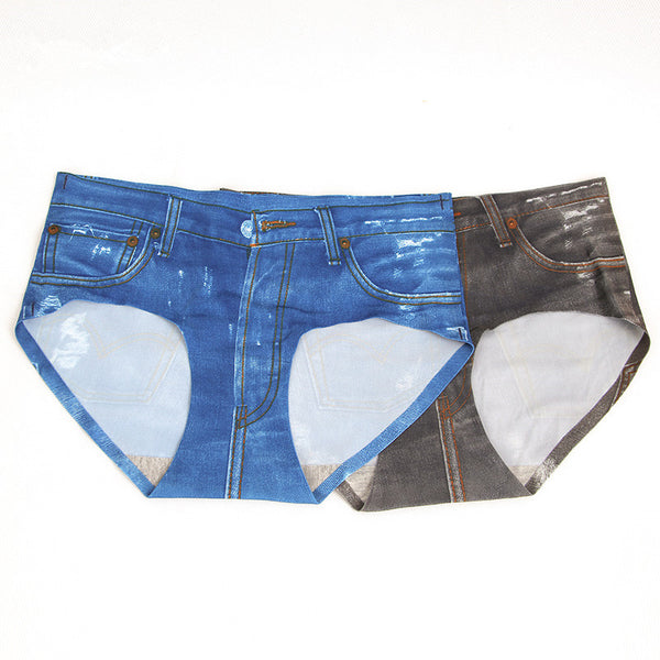 Lolita imitation denim ice silk briefs     YC21427