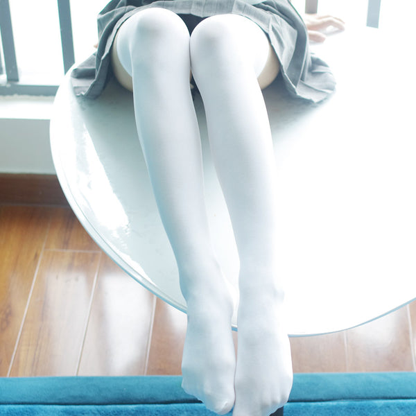 Cosplay sweet white JK stockings YC3004