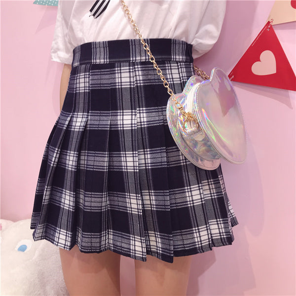 Lolita Plaid High Waist Skirt YC21578