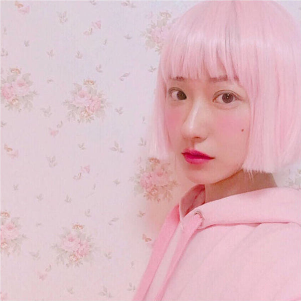 kawaii pink wigs yc20652