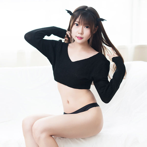 Devil Knit Sweater Set YC21983