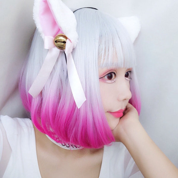 Loli girl short buckle wig   YC21433