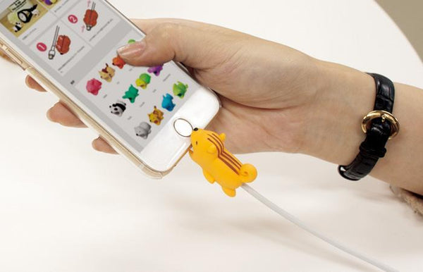 Cute Tiny Animal Cable Bite for Iphone Android Any Phone / USB Cable  YC30017