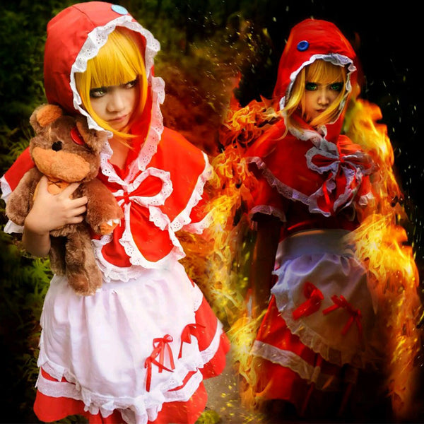 LOL Little Red Riding Hood Anne Sexy Maid Cosply Costume YC20108