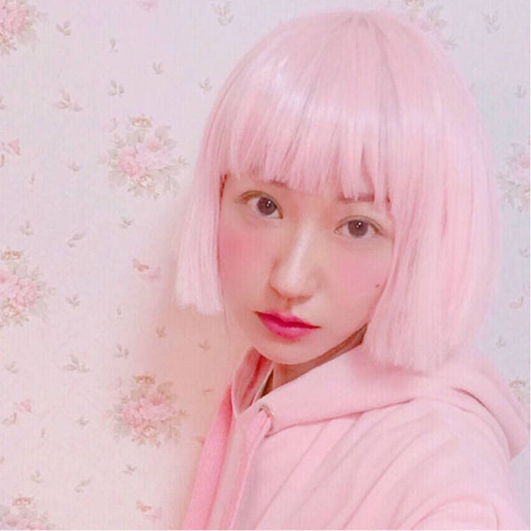 kawaii pink wigs yc20652