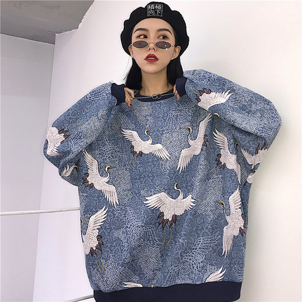 Harajuku Gruidae Sweater yc22301