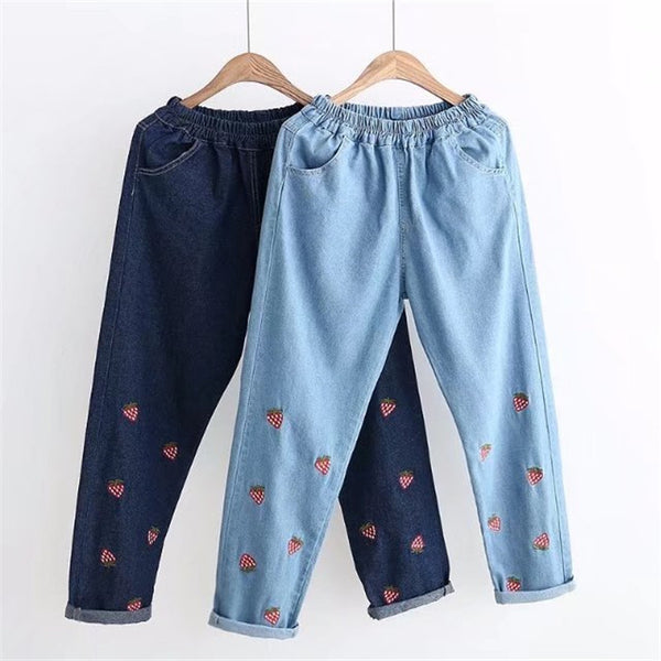 Cute strawberry jeans yc20972