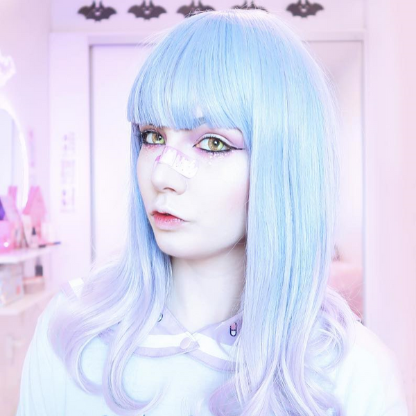 Lolita blue wig (gift Hair net) YC20218