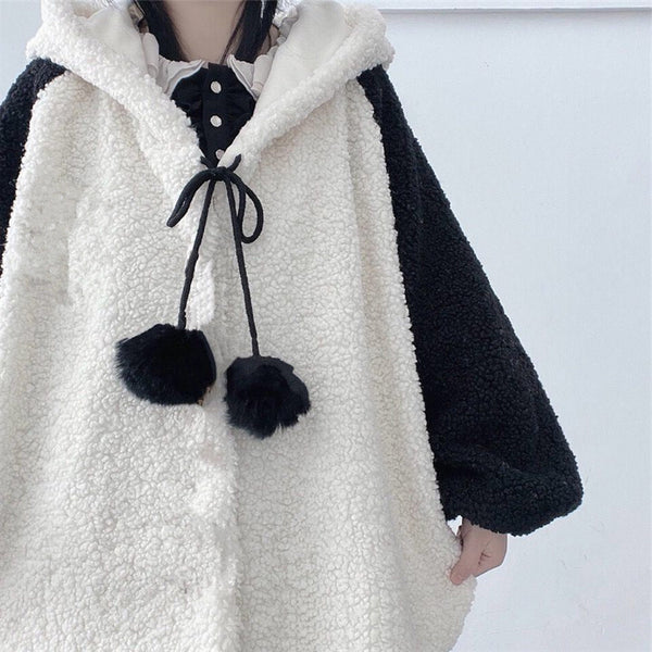 Cute panda plush coat yc50225