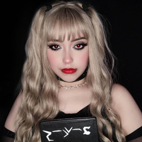 Lolita gray curly wig yc23795