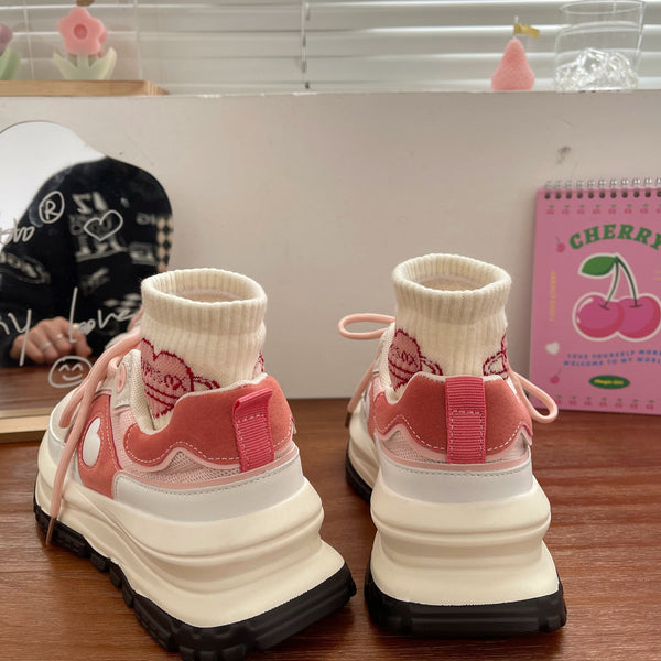 STRAWBERRY PINK SNEAKERS KF82705