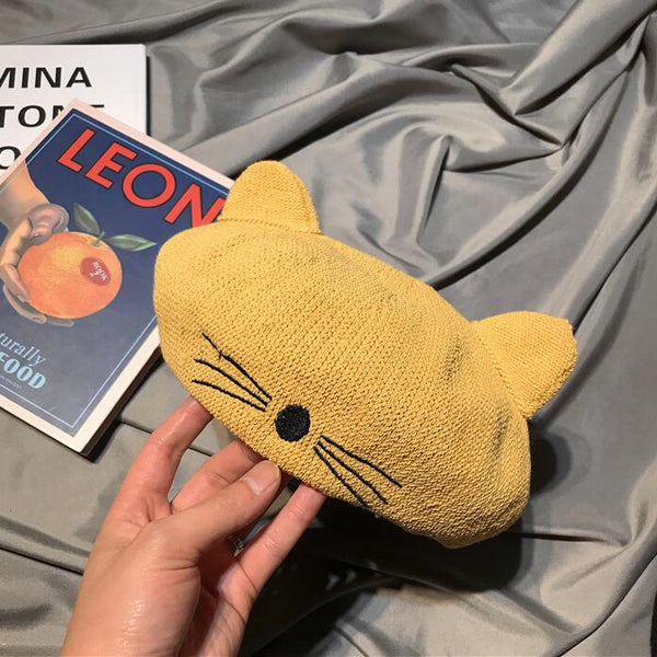 Retro cat ear beret yc22966