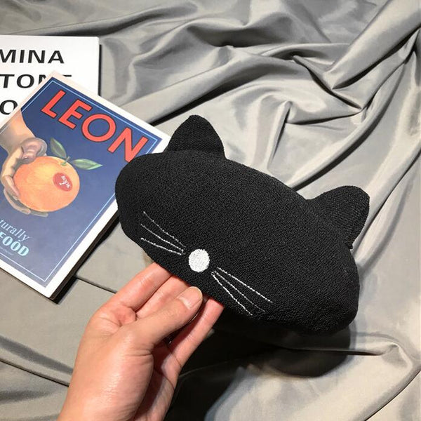 Retro cat ear beret yc22966