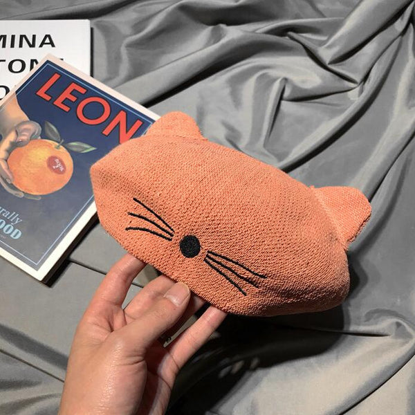Retro cat ear beret yc22966
