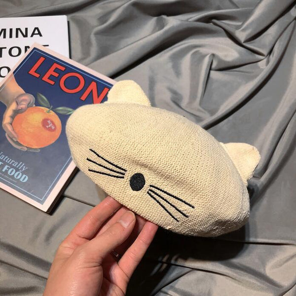 Retro cat ear beret yc22966