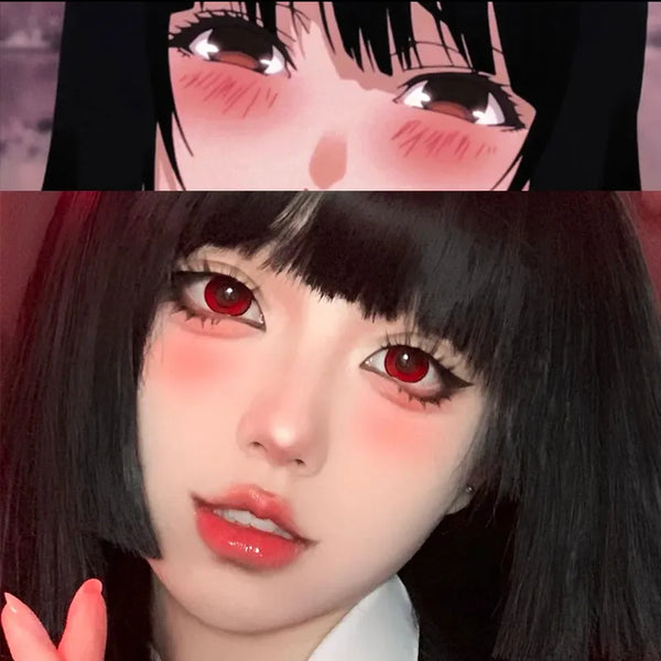Anime cosplay red contact lenses (two pieces) yc31198