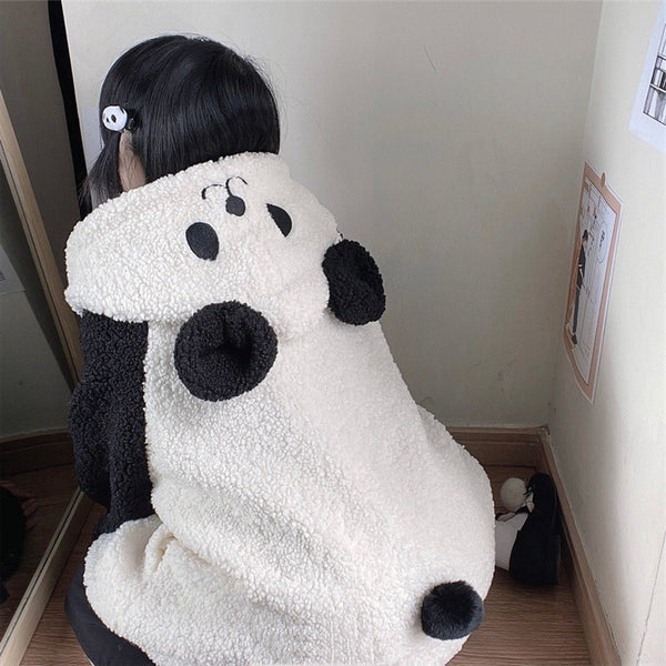 Cute panda plush coat yc50225