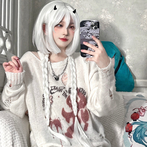 white anime princess wig yc24716
