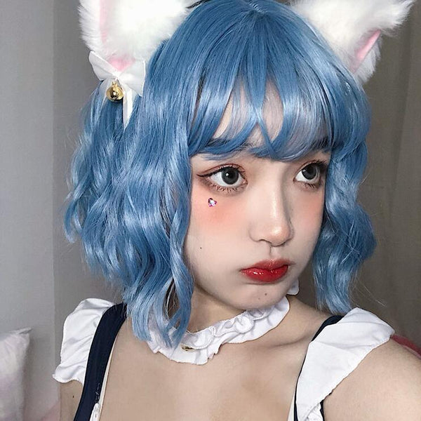 lolita short curly wig yc22871